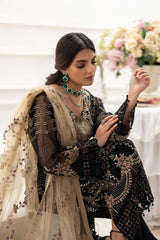 Dastoor by Ramsha Unstitched 3 Piece  Organza Vol-02 Suit-P-206