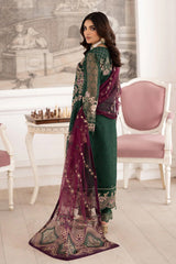 Dastoor by Ramsha Unstitched 3 Piece  Organza Vol-02 Suit-P-208