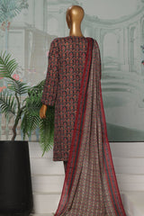 HZ Platinum Unstitched 3 Piece Co Ords Autumn Suit-PCC-225-A
