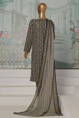 HZ Platinum Unstitched 3 Piece Co Ords Autumn Suit-PCC-225-B