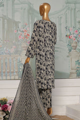 HZ Platinum Unstitched 3 Piece Co Ords Autumn Suit-PCC-226-A