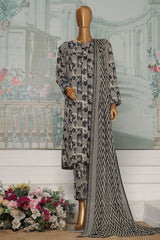 HZ Platinum Unstitched 3 Piece Co Ords Autumn Suit-PCC-226-A