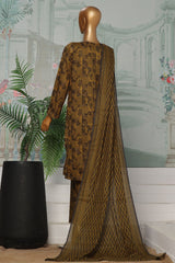 HZ Platinum Unstitched 3 Piece Co Ords Autumn Suit-PCC-226-B
