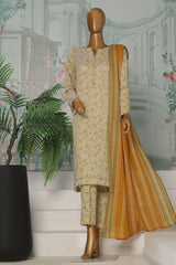 HZ Platinum Unstitched 3 Piece Co Ords Autumn Suit-PCC-227-A