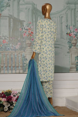 HZ Platinum Unstitched 3 Piece Co Ords Autumn Suit-PCC-227-B