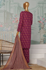 HZ Platinum Unstitched 3 Piece Co Ords Autumn Suit-PCC-228-A