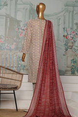 HZ Platinum Unstitched 3 Piece Co Ords Autumn Suit-PCC-230-A