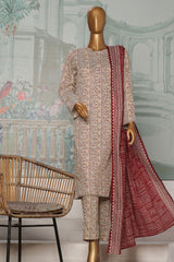 HZ Platinum Unstitched 3 Piece Co Ords Autumn Suit-PCC-230-A