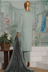 HZ Platinum Unstitched 3 Piece Co Ords Autumn Suit-PCC-230-B