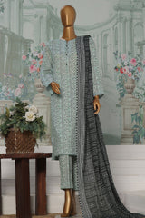 HZ Platinum Unstitched 3 Piece Co Ords Autumn Suit-PCC-230-B