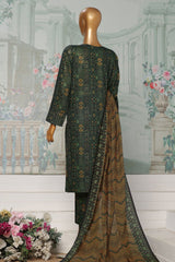HZ Platinum Unstitched 3 Piece Co Ords Autumn Suit-PCC-231-A