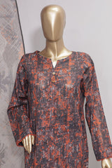 HZ Platinum Unstitched 3 Piece Digital Printed Co Ords Suit-PCP-33