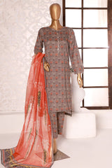 Kaavish By HZ Stitched 3 Piece Printed Co Ords Suit-PCD-402