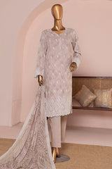 HZ Unstitched 3 Piece Premium Chikankari Suit-PCE-954
