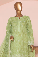 HZ Unstitched 3 Piece Premium Chikankari Suit-PCE-955