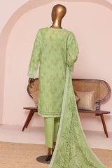 HZ Unstitched 3 Piece Premium Chikankari Suit-PCE-955