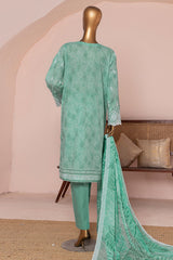 HZ Unstitched 3 Piece Premium Chikankari Suit-PCE-956
