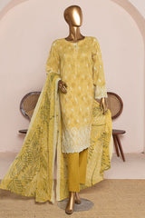 HZ Unstitched 3 Piece Premium Chikankari Suit-PCE-958