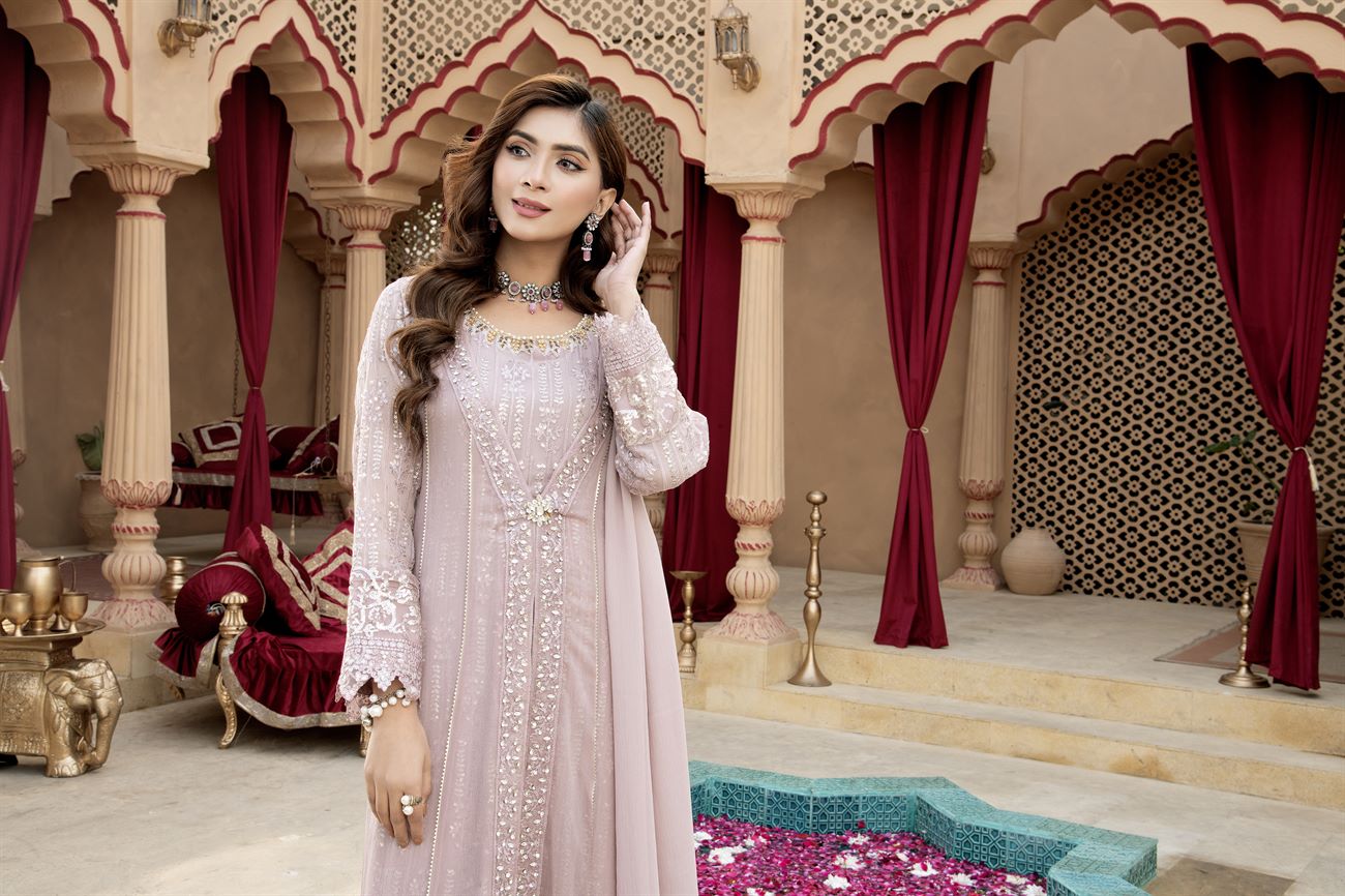 Manahils Stitched Formals Kurti-B-005-Lilac