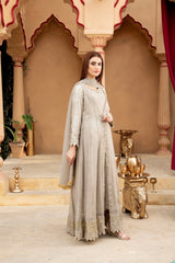 Manahils Stitched Formals Kurti-B-005-Sand