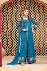 Manahils Stitched Formals Kurti-B-005-Zinc