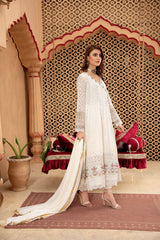 Manahils Stitched Formals Angrakha-B-008-Off White