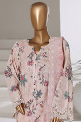 Laser Fusion By Sada Bahar Stitched 3 Piece Chikankari Khaddar Collection'2025-PCK-02-Pink