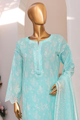 Printkari By HZ Stitched 3 Piece Chikankari Collection-PCK-105