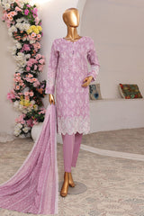 Printkari By HZ Stitched 3 Piece Chikankari Collection-PCK-104