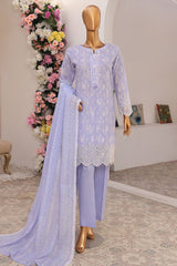 Printkari By HZ Stitched 3 Piece Chikankari Collection-PCK-103