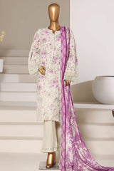 Fusion By Sada Bahar Stitched 3 Piece Chikankari With Laser Cutwork Suit-PCK-201 PISTA