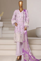 Fusion By Sada Bahar Stitched 3 Piece Chikankari With Laser Cutwork Suit-PCK-203 LAILIC