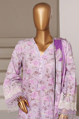 Fusion By Sada Bahar Stitched 3 Piece Chikankari With Laser Cutwork Suit-PCK-203 LAILIC