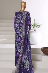 Laser Fusion By Sada Bahar Stitched 3 Piece Chikankari Khaddar Suit-PCK-03-JAMNI