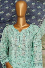 Lacekari Intermix By HZ Stitched 3 Piece Doriya Cotton Lawn Suit-PDL-706