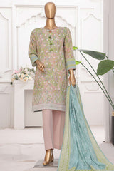 Printkari By HZ Stitched 3 Piece Emb Chikankari Vol-02 Suit-PEC-206