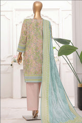 Printkari By HZ Stitched 3 Piece Emb Chikankari Vol-02 Suit-PEC-206