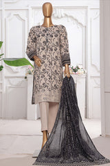 Printkari By HZ Stitched 3 Piece Emb Chikankari Vol-02 Suit-PEC-207