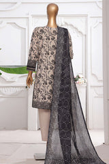 Printkari By HZ Stitched 3 Piece Emb Chikankari Vol-02 Suit-PEC-207