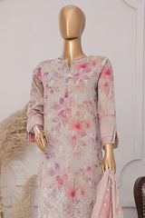 Printkari By HZ Stitched 3 Piece Emb Chikankari Vol-02 Suit-PEC-208