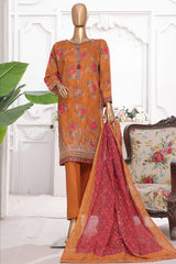 Printkari By HZ Stitched 3 Piece Emb Chikankari Vol-02 Suit-PEC-209