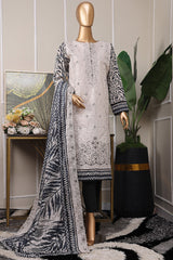 HZ Premium Unstitched 3 Piece Emb Lawn Vol-06 Suit-PEC-538