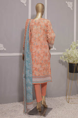 HZ Premium Unstitched 3 Piece Emb Lawn Vol-2 Suit-PEC-711