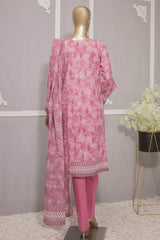HZ Premium Unstitched 3 Piece Emb Lawn Vol-2 Suit-PEC-713