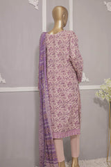 HZ Premium Unstitched 3 Piece Emb Lawn Vol-2 Suit-PEC-714
