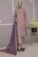 HZ Premium Unstitched 3 Piece Emb Lawn Vol-2 Suit-PEC-714