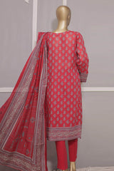 HZ Premium Unstitched 3 Piece Emb Lawn Vol-2 Suit-PEC-715