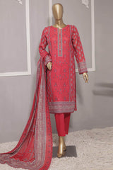 HZ Premium Unstitched 3 Piece Emb Lawn Vol-2 Suit-PEC-715