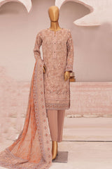 Hz Premium Unstitched 3 Piece Emb Lawn Vol-03 Suit-HZU-704