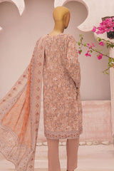 Hz Premium Unstitched 3 Piece Emb Lawn Vol-03 Suit-HZU-704